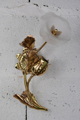 Applique lampe avec fleur - lampe, en