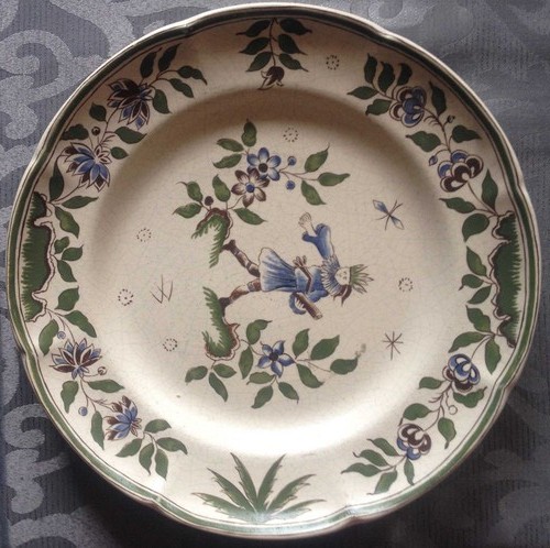 Ancienne assiette craquelée