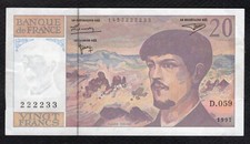 20 Francs Debussy 1997 Etat
