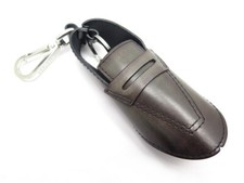 NEUF PORTE CLES BERLUTI CHAUSSURE MOCASSIN ANDY CUIR MARRON NEW KEY RING 370€