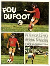 1975 : Michel Polnareff, fou du foot qui s'entraine (article photo)