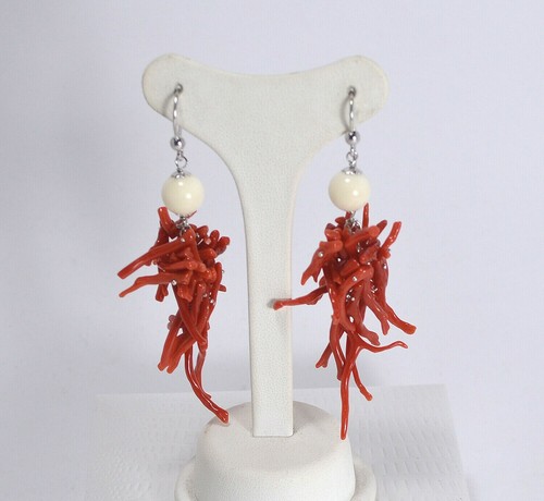 Corail rouge boucles - corail,