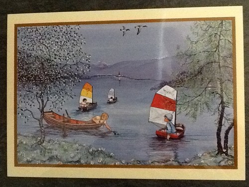 Reproduction litho peintre - cp,