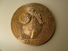 Médaille en Bronze du centenaire de la SAF 1887 - 1987 (Société Astronomique Fr