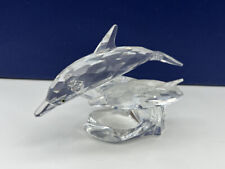 Figurine Swarovski cristal 153850 Les dauphins 13,5 cm. DEFECTUEUX