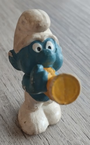 Figurine schtroumpf trompette - figurine,