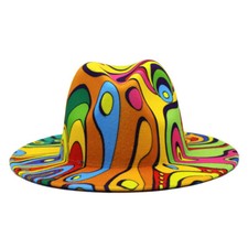 Femmes Hommes Chapeau Mou Fedora Casquette Jazz Panama Cowboy Stetson Bord Large