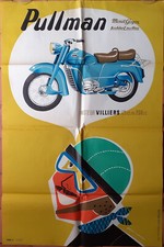 355 : 1 AFFICHE : MONET GOYON : PULLMAN : 116 X 76 CM : PLIURES : ETAT D'USAGE .
