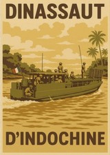 Marine Indochine Dinassaut commando Dien Bien Phu Saigon Hanoi Vareuse bachi