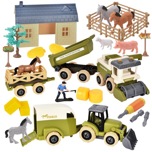Jouet ferme avec tracteur - avec,