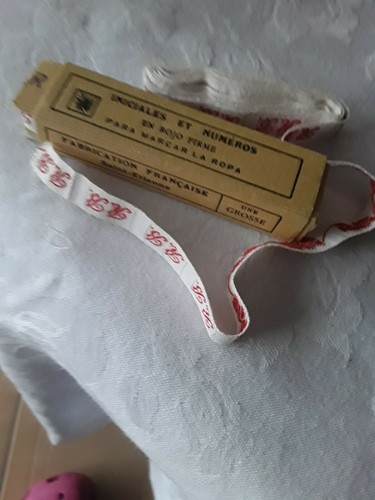 Galon initiales tissée - initiales,