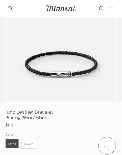 Miansai sterling silver black - sterling,