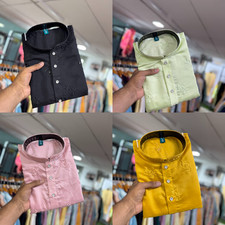 Festif Vêtement Hommes Kurta Pyjama Pakistanais Indien Suit Sherwani Mariage L