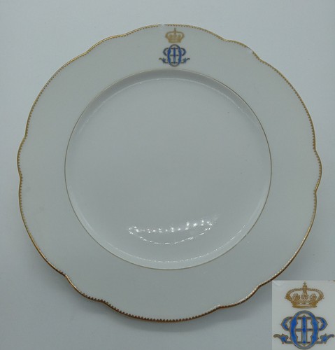 Assiette couronne royale - assiette,