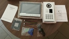 Interphone Visio couleur écran 9" vision nocturne et empreinte digitale - NEUF