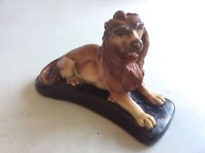 Lion Chalkware Figurine plâtre vintage Statuette Statue chalk ware Vintage