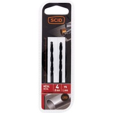 Lot 2 foret mèche métal HSS laminé ° 4 mm x 75 mm métaux fer alu laiton SCID