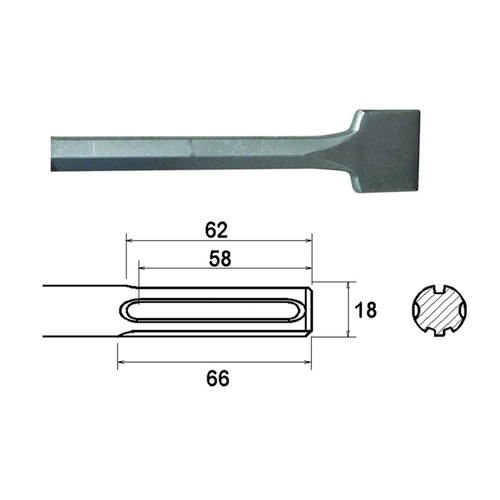 Faithfull burin escalier sds - faithfull,
