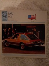CARTE FICHE AUTO AMC PACER