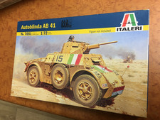 maquette 1/72, italeri auto blindée AB 41 WW2
