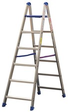 Échelle professionnelle en aluminium à double montée avec plateforme PABLO