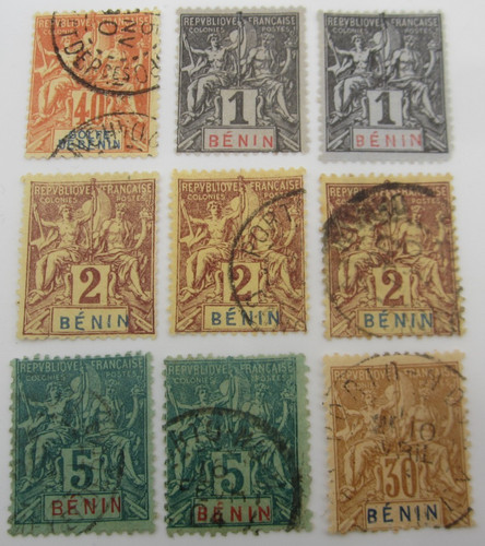 Lot timbres benin - lot,
