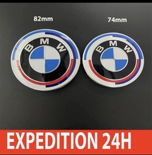 2x BMW Insigne logo capot 82mm