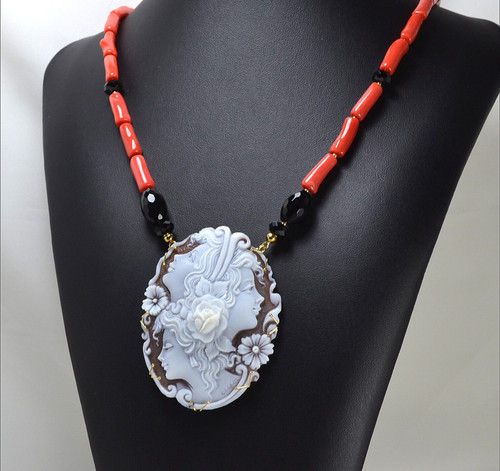 Collier jaune 18kt - or, avec