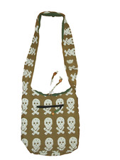 SAC BANDOULIERE GOTCHA TETES DE MORT TBE!!!