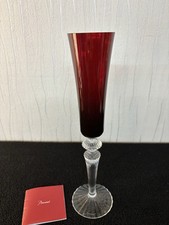 Flûte à champagne mille nuits rouge Mathias cristal Baccarat