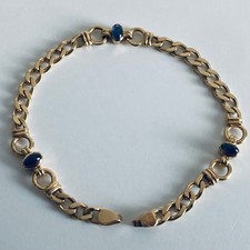 Bracelet chaine plaque or Gold