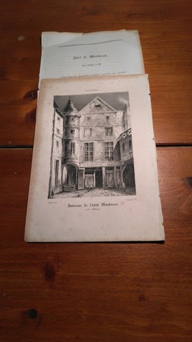 Lithographie xixe paris - lithographie,