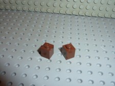 2 x LEGO OldBrown bricks 1x1