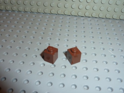 Lego oldbrown bricks 1x1 - lego,