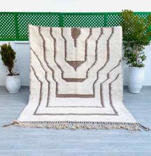 Tapis blanc marocain, tapis beni ourain, tapis blanc cassé, tapis marocain, t...