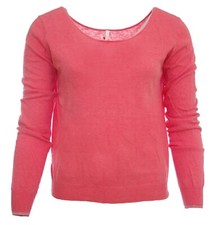 Pull léger lin coton rose corail femme I CODE by IKKS Bright Town QB1801472