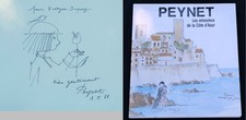 Les amoureux de la côte d'azur dessin + dédicace originaux PEYNET SCN25CHV015