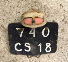 * plaque et feu mottaz 125 automoto AM AD 125 175  peugeot 55 gnome alcyon