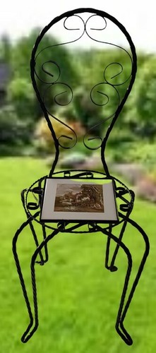 Chaise ancienne fer forge - fer,