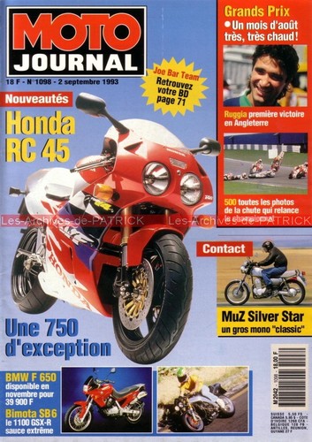 Moto journal 1098 essai honda - journal,