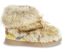 Boots Enfiler Cuir Effet Daim