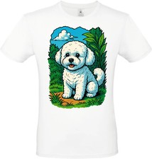 T-Shirt BICHON-FRISE - Unisexe et 100% Coton - Races de Chien