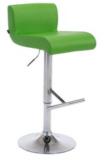 Tabouret bar California similicuir trompette repose pied chromé comptoir cuisine