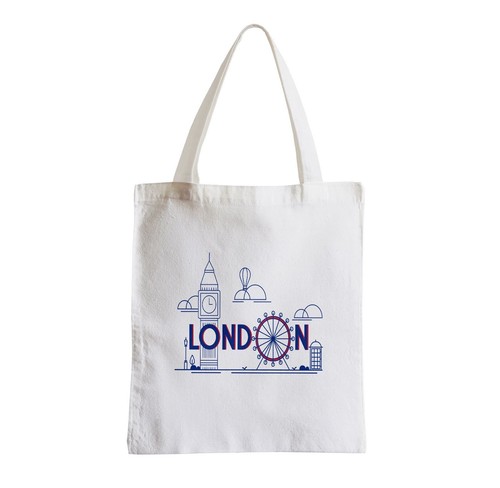 Sac tissu london londres - sac, en