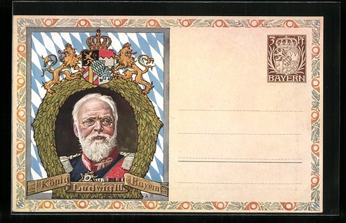 Carte postale roi louis - postale, iii