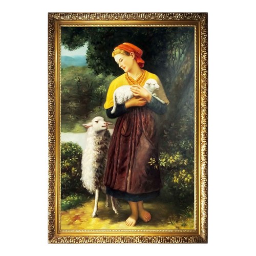 Cadre huile sur toile - sur, peint