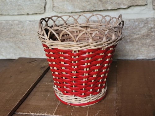 Petit cache pot osier - petit, rotin