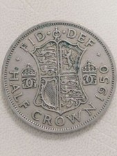 1950 King George VI Half Crown