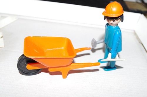 Playmobil geobra 1974 brouette - playmobil,