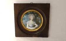 Miniature peinte portrait